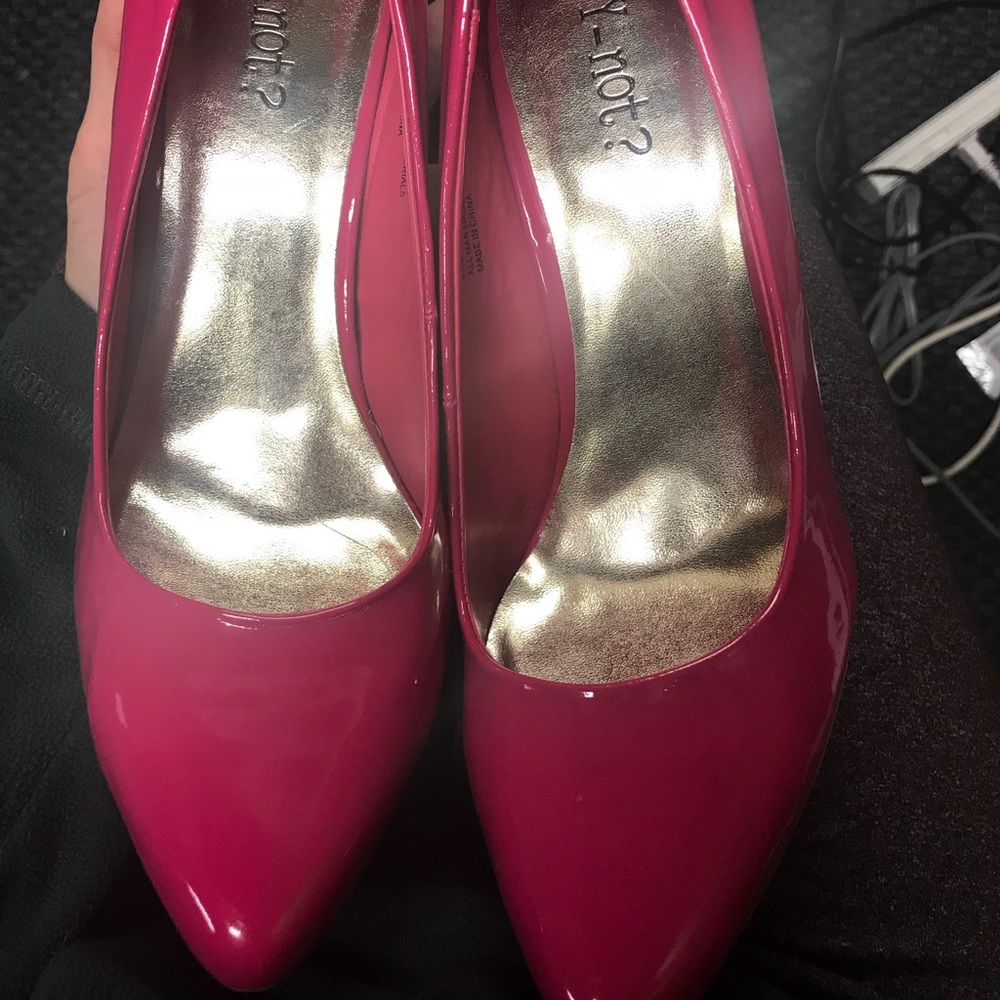 Hot pink heels